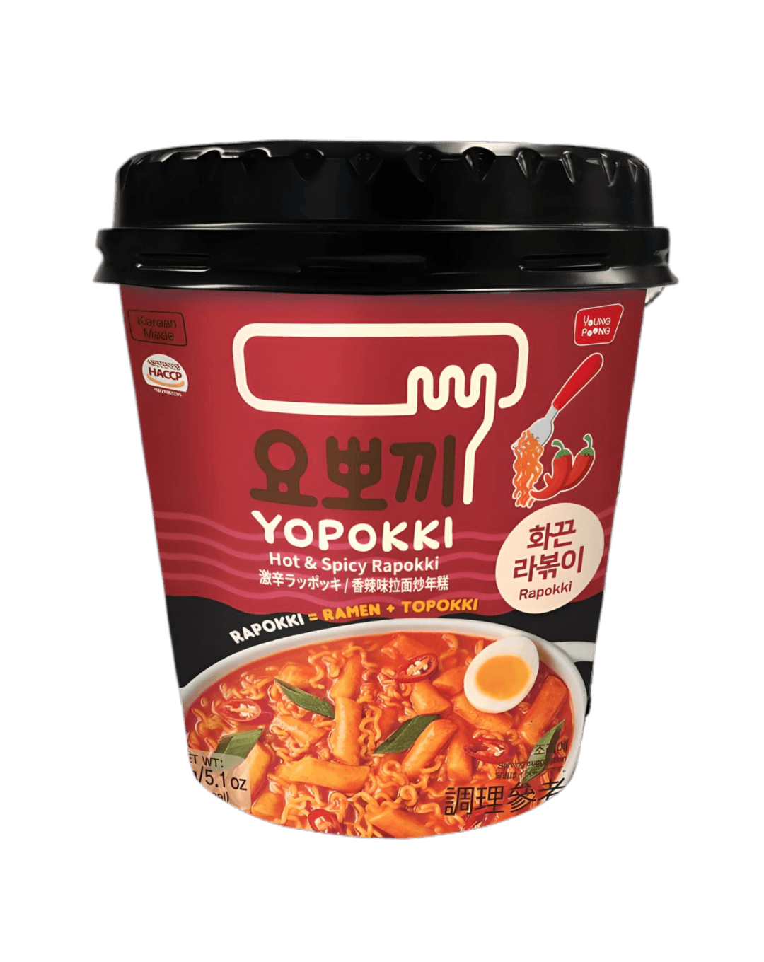 Topokki Ramen "Rapokki" Hot and Spicy Cup YOPOKKI - 7fCWP82S5wf7o8KhTxPQ26